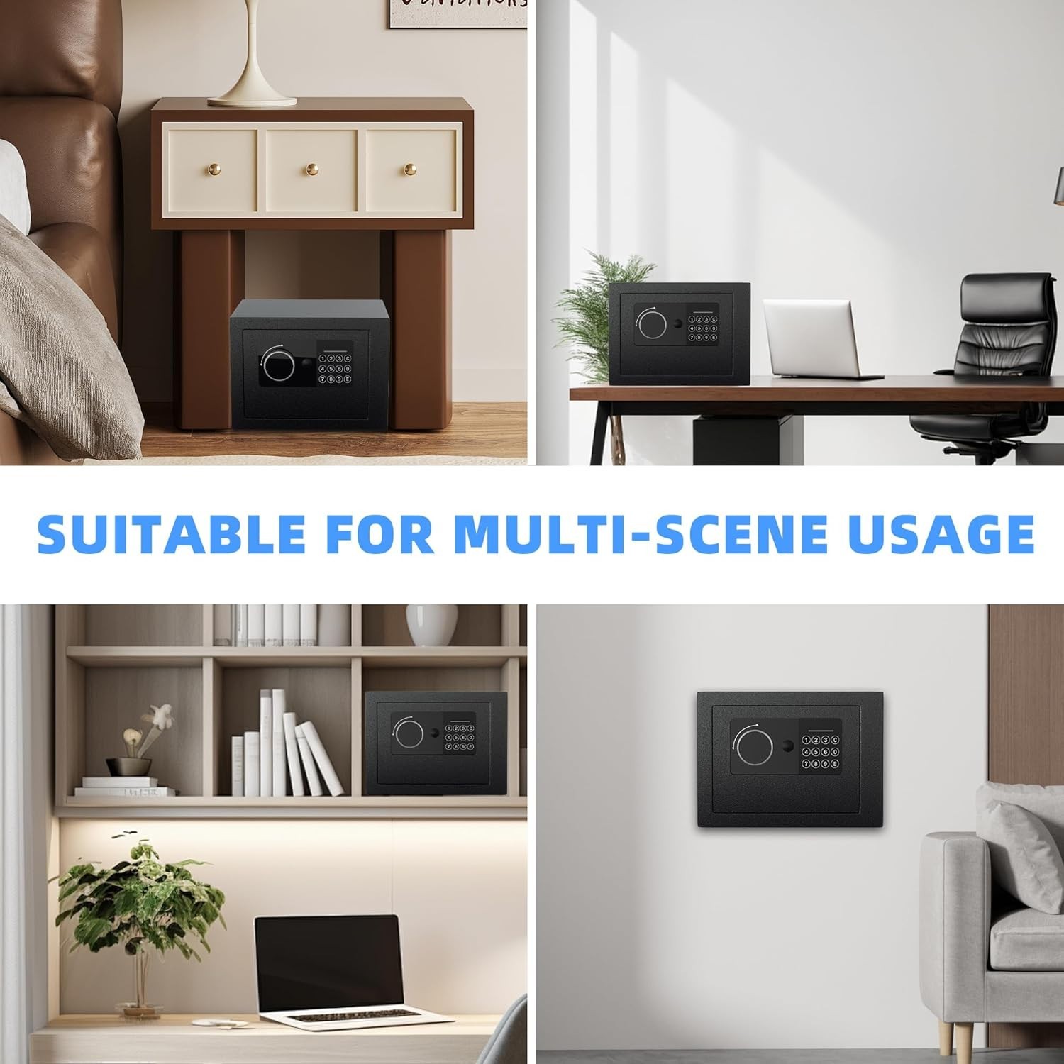 Large Safety?Steel  Safe Box Digital Keypad Lock for Home Cash Security