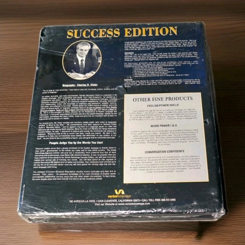 VERBAL ADVANTAGE SUCCESS VOCABULARY POWER PROGRAM CASSETTE SET NEW ELSTER - Picture 2 of 2