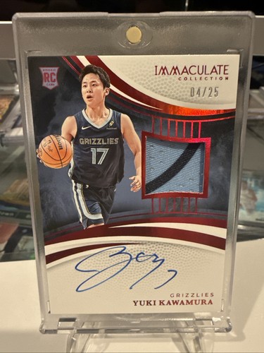 2024-25 Panini Immaculate Yuki Kawamura RC True Rookie Patch On Card Auto /25 - Picture 1 of 4