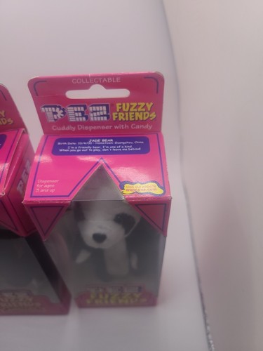 Pez Fuzzy Friends, Molly The Poodle, Buddy Bear, Jade Bear Lot - Picture 4 of 8