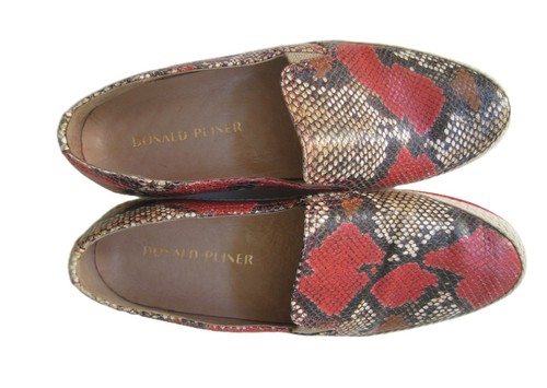 DONALD PLINER FINNI SCHLANGENMUSTER LEDER HALBSCHUHE DAMEN US 8M HEISSER KOSTENLOSER VERSAND - Bild 5 von 7