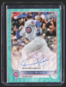 Alfonso Rivas 2022 Topps Chrome Rookie Auto Aqua Wave Refractor /199 AU,RC
