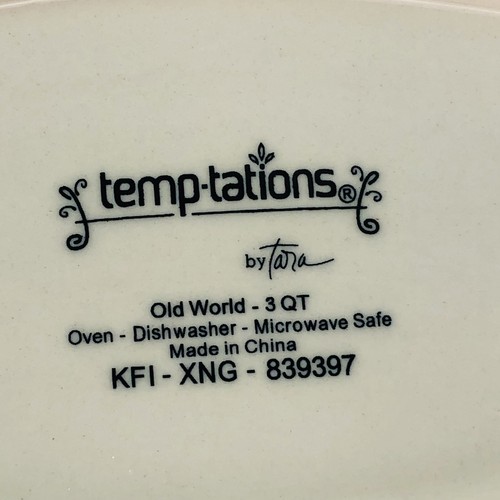 Temptations by Tara Keramik Auflaufform Old World rot 3 Quart mit Deckel & Tragetasche - Bild 8 von 18