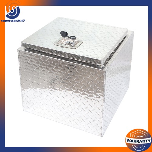 Silver 18X17X18 Aluminum Under body Bed Trailer RV Truck Storage Tool Box - Bild 4 von 14
