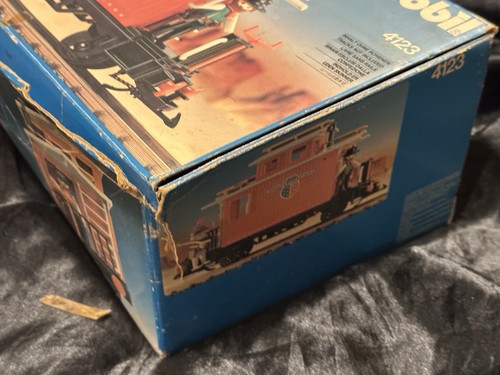 PLAYMOBIL 4123 Caboose Wagon Train Car Western 1993 TRAIN/BOX ONLY - Picture 4 of 22