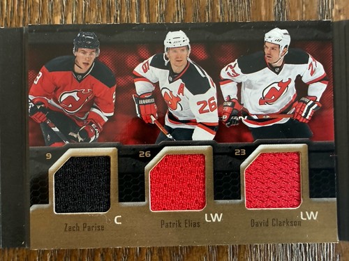 2009-10 UD Black Hockey 6 on 6 Rivals Devils and Rangers 12 Jersey 03/25 - Picture 4 of 8