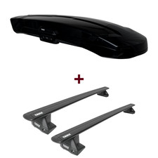 Dachbox Thule + Dachträger für Jeep Grand Cherokee Typ WK Relingträger neu