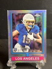 2024 Topps Chrome - 1974 Topps Football Ladd McConkey #74TF-10 Refractor (RC)