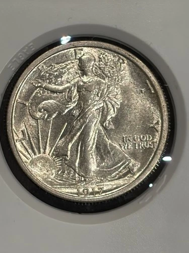 1917 U.S. 90% Silver Walking Liberty Half Dollar --Stunning MS+++ Coin!!