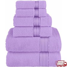 Luxury Turkish Cotton Towel Set 6 Piece Quick Dry Soft Absorbent Heavy Duty New