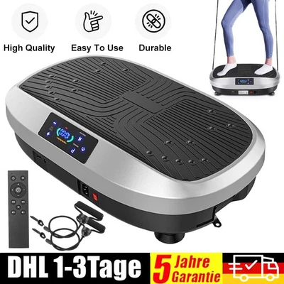 MARKENLOS 3D LETGOSPT Vibrationsplatte Vibrationstrainer Fitness Rüttelplatte 120 Level DE