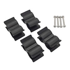 4pcs Boat Top Pole Double Tube Clip Holder For Bimini Top Clip For 7/8"-1" Dia