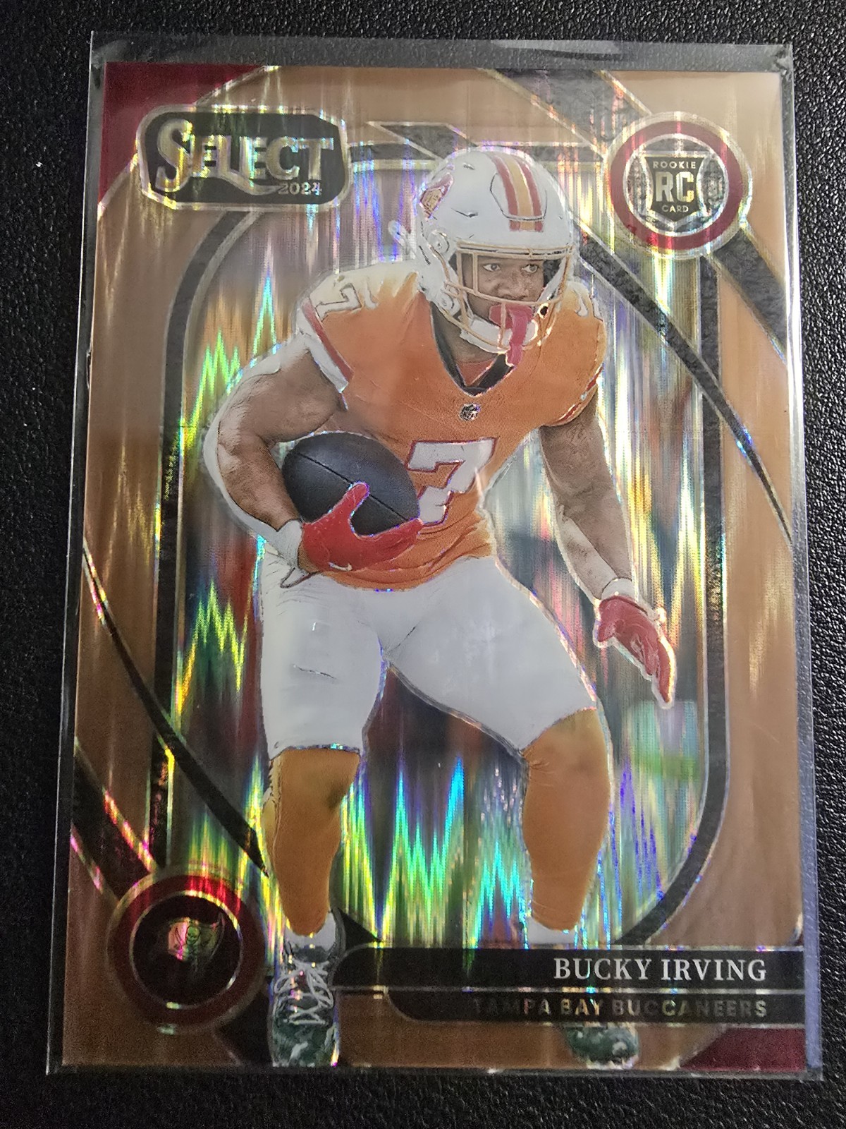 2024 Panini Select - Club Level Bucky Irving #239 Copper Shock Prizm /299