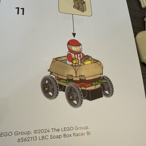 New LEGO 6562113 Soap Box Racer Hamburger Car - Brand New - MINT NEVER BUILT - Picture 6 of 10