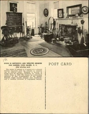 Whaling Museum Sag Harbor Long Island NY colonial kitchen postcard