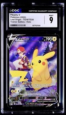 Pokémon 2022 Pikachu V Lost Origin TG16/TG30 CGC 9 Mint ✨✨