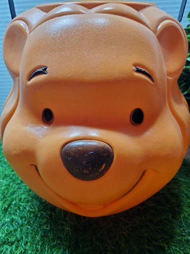 Disney Winnie Puuh Halloween Kürbis Eimer Eimer🟠 Gebraucht *Vintage* - Bild 2 von 8