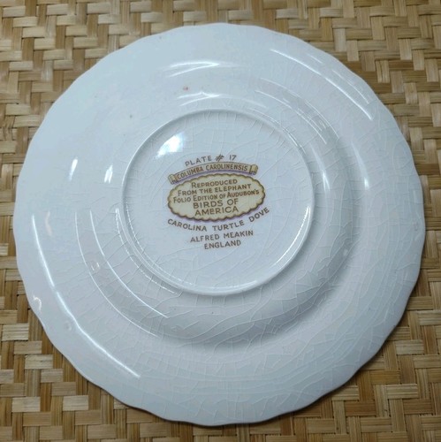 Alfred Meakin DE COLECCIÓN Plato Pequeño Hojas de Pájaro Reino Unido 6" Decorativo MCM - Imagen 3 de 4