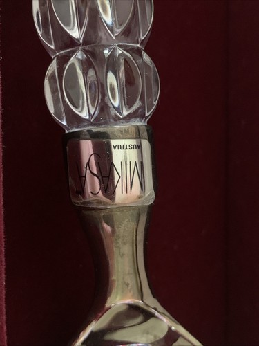 Mikasa Rousseau Austrian Crystal Silver Plate Server Fork 11" - Picture 6 of 8