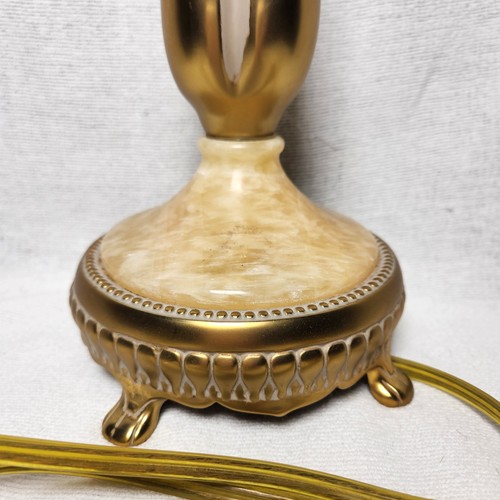 Vintage Bombay Company Brass & Marble Table Lamp 3-Way 30" Tall - Picture 7 of 14