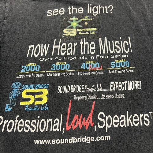 Sound Bridge Acoustic Labs Shirt Mens Large Promo Graphic Loud Speakers Music Te - Picture 3 of 9
