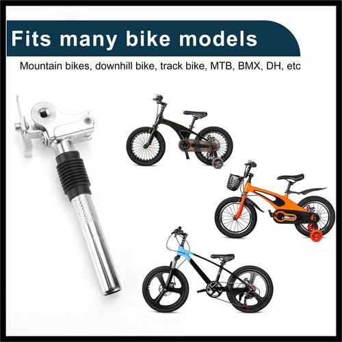 Bike Seat Posts 25.4x200mm Electric Bicycles Battery Anti‑Theft Silver Tone New - Picture 8 of 8