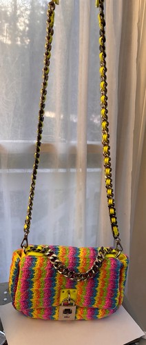 Steve Madden Women's Bprism Rainbow Crossbody Or Clutch Bag Bright - Picture 5 of 21