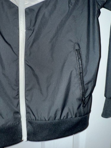 NIKE Sportswear Windrunner Youth S Jacke Full Zip schwarz weiß großes NSW Logo - Bild 6 von 9