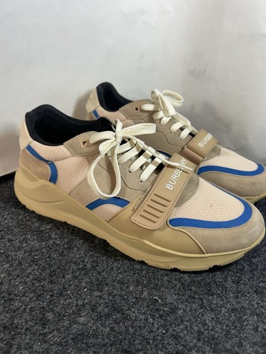 Burberry Men's Ramsey Low Top Sneaker Beige Tan Size EU 45 US 12 - Picture 12 of 16