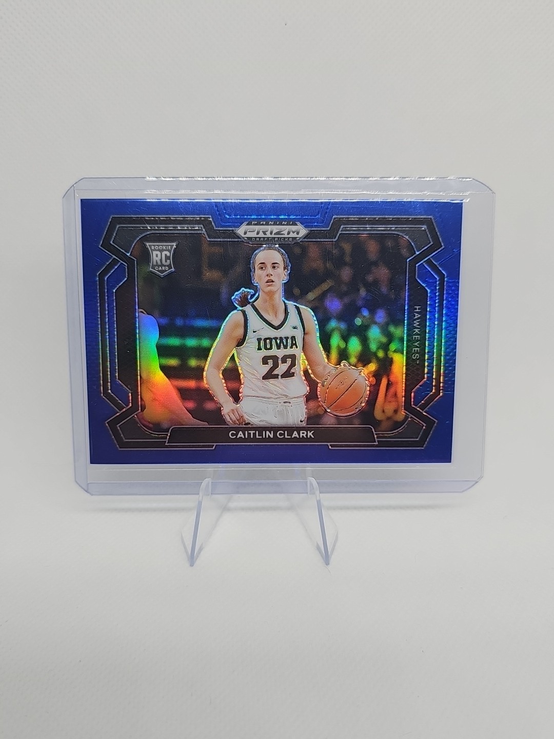 2024 Prizm Caitlin Clark BLUE /199 ROOKIE VARIATION SP #57 Panini RC Draft Picks
