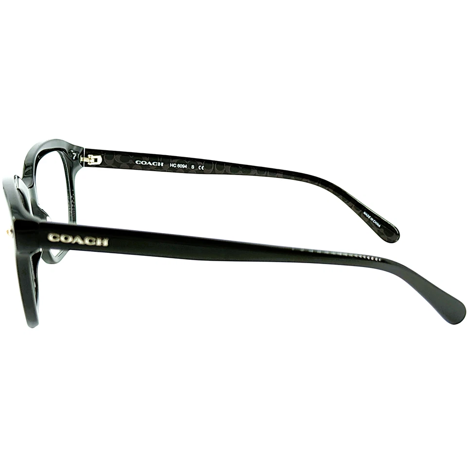 Marco de gafas de plástico para mujer Coach HC6094 5420 negro Gunmetal 52-19 Foto 4 de 4