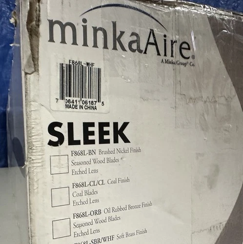 Minka Aire F868L-WHF Sleek 60" LED Indoor Flat White Smart Ceiling Fan + Remote - Picture 4 of 6