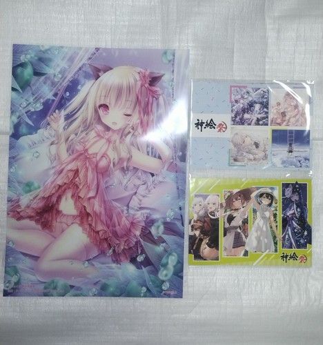 Tinkle A3 Clear Poster 8 Postcards Full Set Newly Drawn Kamie Festival Unused - Picture 1 of 1