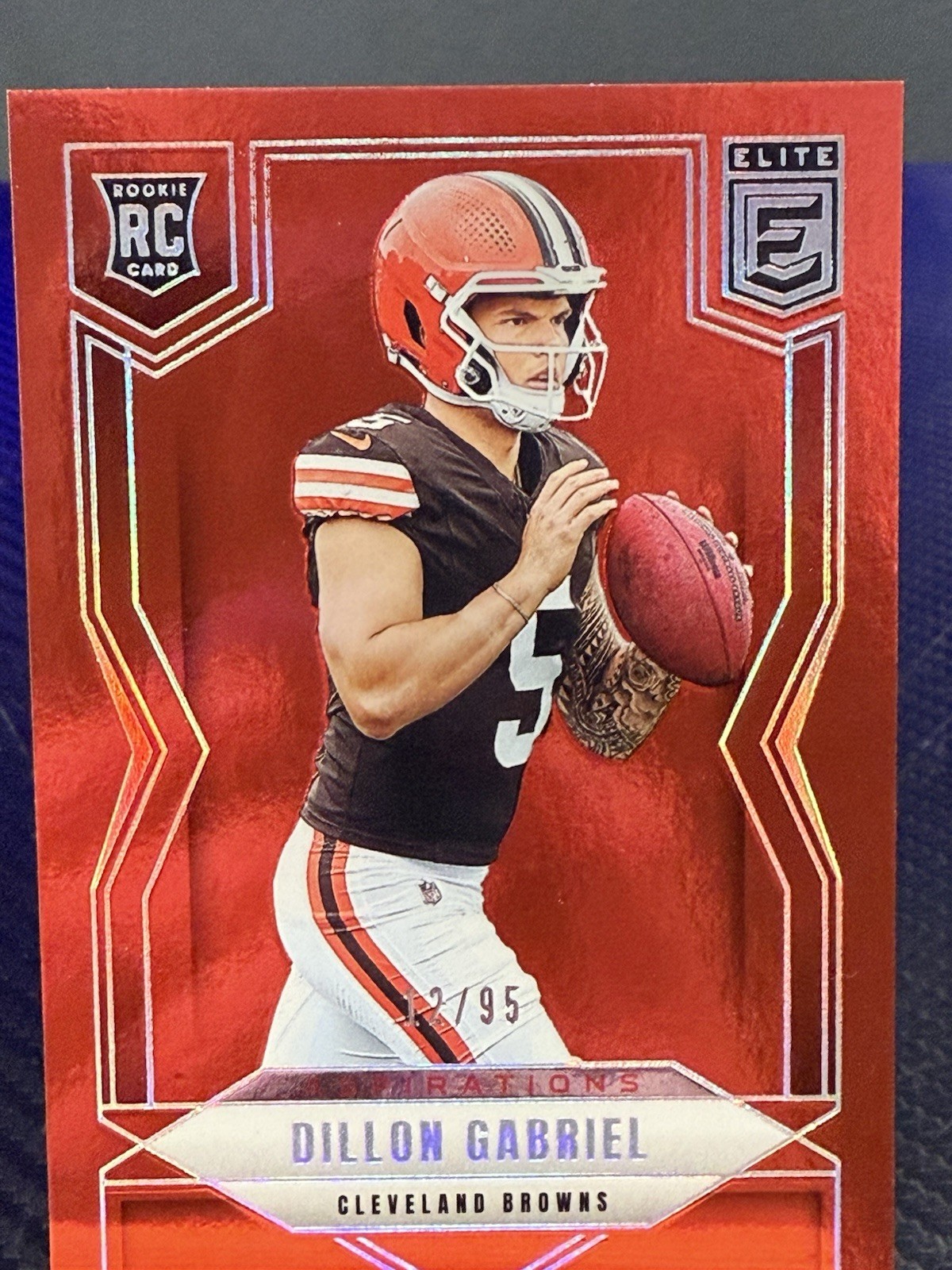 2025 Panini Donruss Elite Dillon Gabriel Red Aspirations RC /95