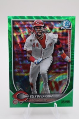 2025 Bowman Chrome - Elly De La Cruz, #89 Green Wave Refractor /99