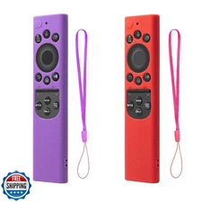 2 Pack Remote Cover for Samsung Smart TV, Silicone Protective Cas