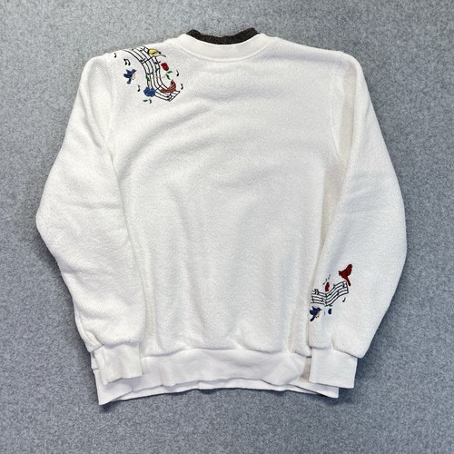 BonWorth maglione uccellino ricamato donna M bianco buone condizioni vintage - Foto 4 di 8