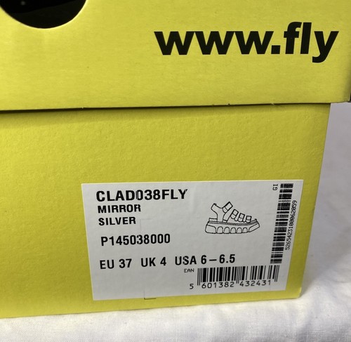 FLY London Sandals CLAD038FLY - SILVER - Size UK 4 EU 37 US 6-6.5 #314 - Picture 6 of 7