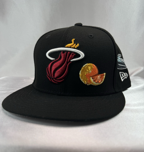New Era 59FIFTY Miami Heat Fitted 7 3/8 - Brand New – Missing Gold Sticker - Picture 3 of 8