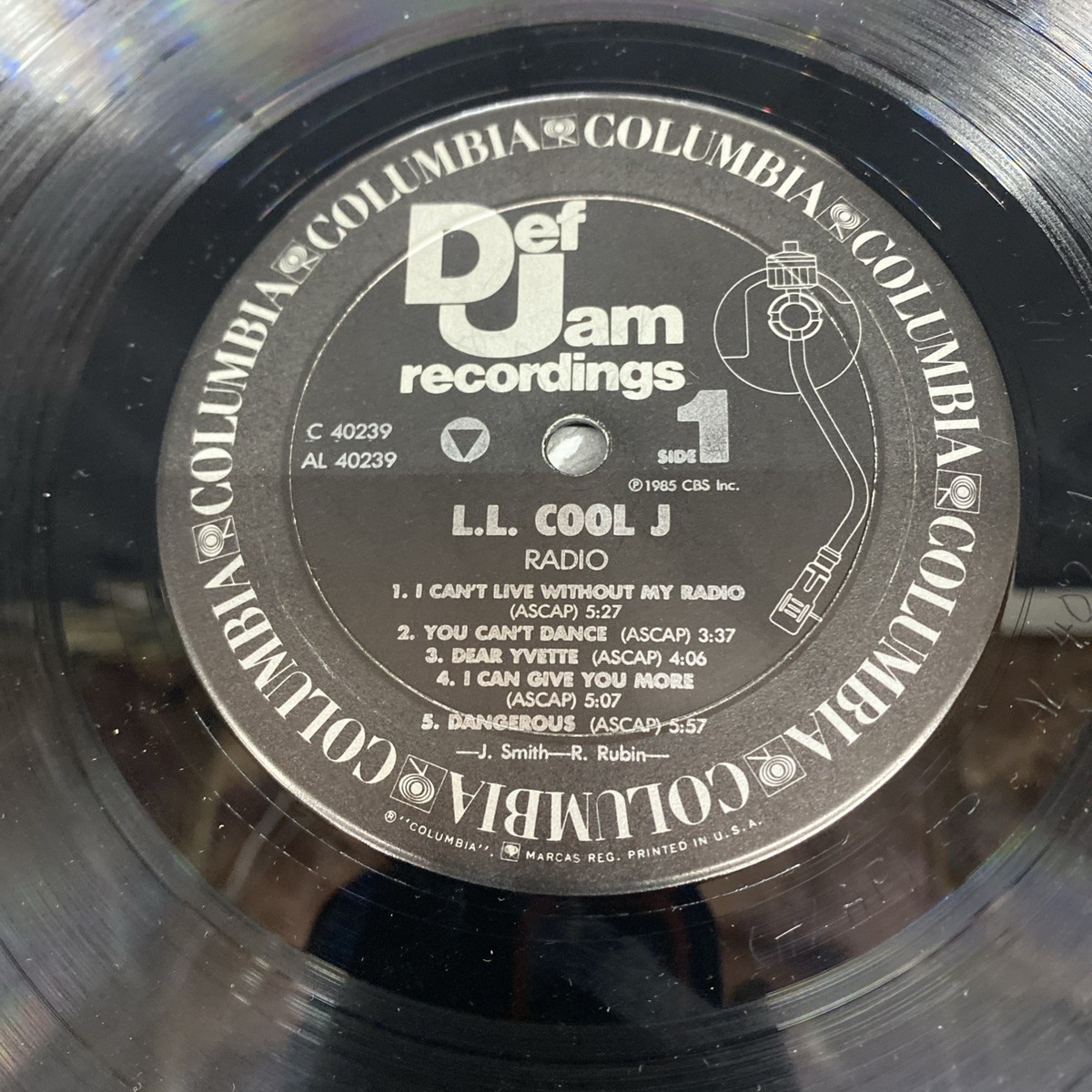 LL COOL J Radio 1985 Vinyl LP Def Jam FC 40239 W/Vg Shrink