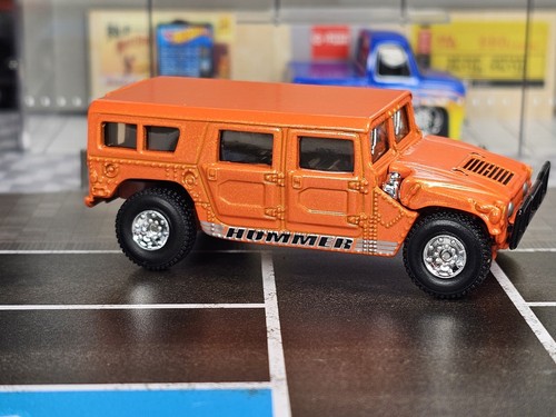 1:64 Hot Wheels Limited Edition Civilian H1 Hummer Orange Humvee Real Riders New - Picture 2 of 11
