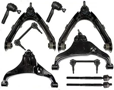 Fits 04-05 Colorado Rear Wheel Drive W Coil Spring Control Arm Ball Jt Tie Rods