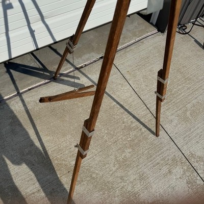 VINTAGE ANCO BILT FOLDING WOODEN TRIPOD EASEL ARTIST STUDIO