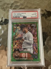 2023 Topps Chrome - Image Variation Riley Greene Green Speckle /99 (RC) PSA 10