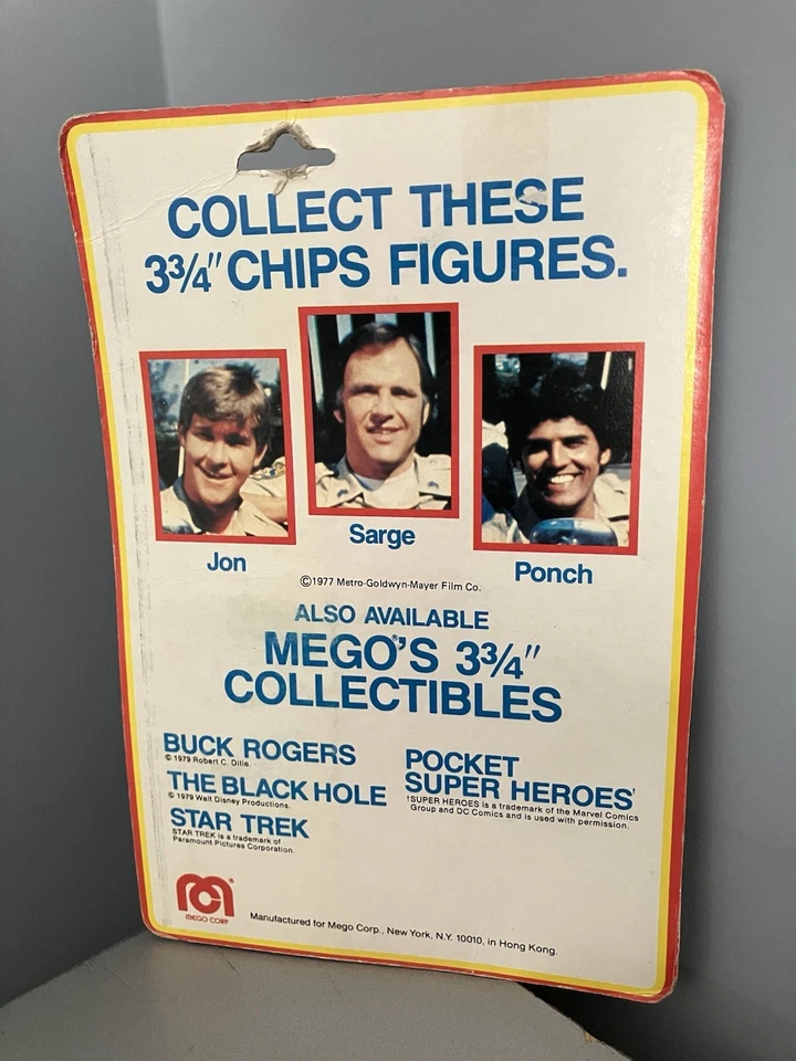 "Figura de acción Willy 1977 Chips Mego Wheels serie de televisión de colección coleccionable 3,75""" Foto 3 de 4