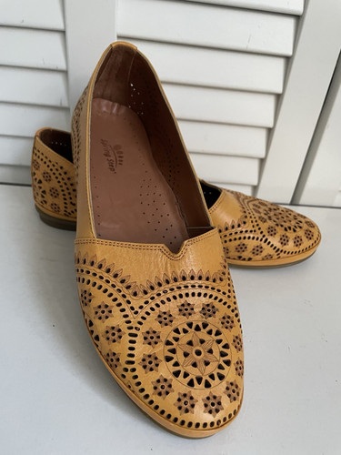 SPRING STEP YAMANI BALLET LOAFERS SHOES FLATS GOLDEN YELLOW WOMENS EU 39 US 8.5 - Picture 1 of 12