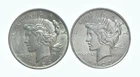 1924 & 1923 Peace Silver Dollar $1 Bullion Collection Lot *184
