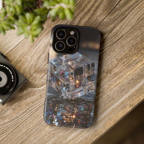 Crystal Cube Matrix Reflection - Phone Cover Case for iPhone, Galaxy, Pixel - 第 17/261 張圖片