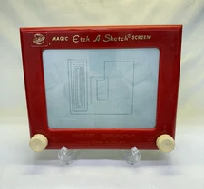 Vtg Original Ohio Art #505 Etch A Sketch Magic Screen Toy Red Working 70s