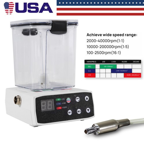 Dental LED Brushless Electric Micro Motor/1:1/1:5 Contra Angle Handpiece For NSK - Picture 13 of 36